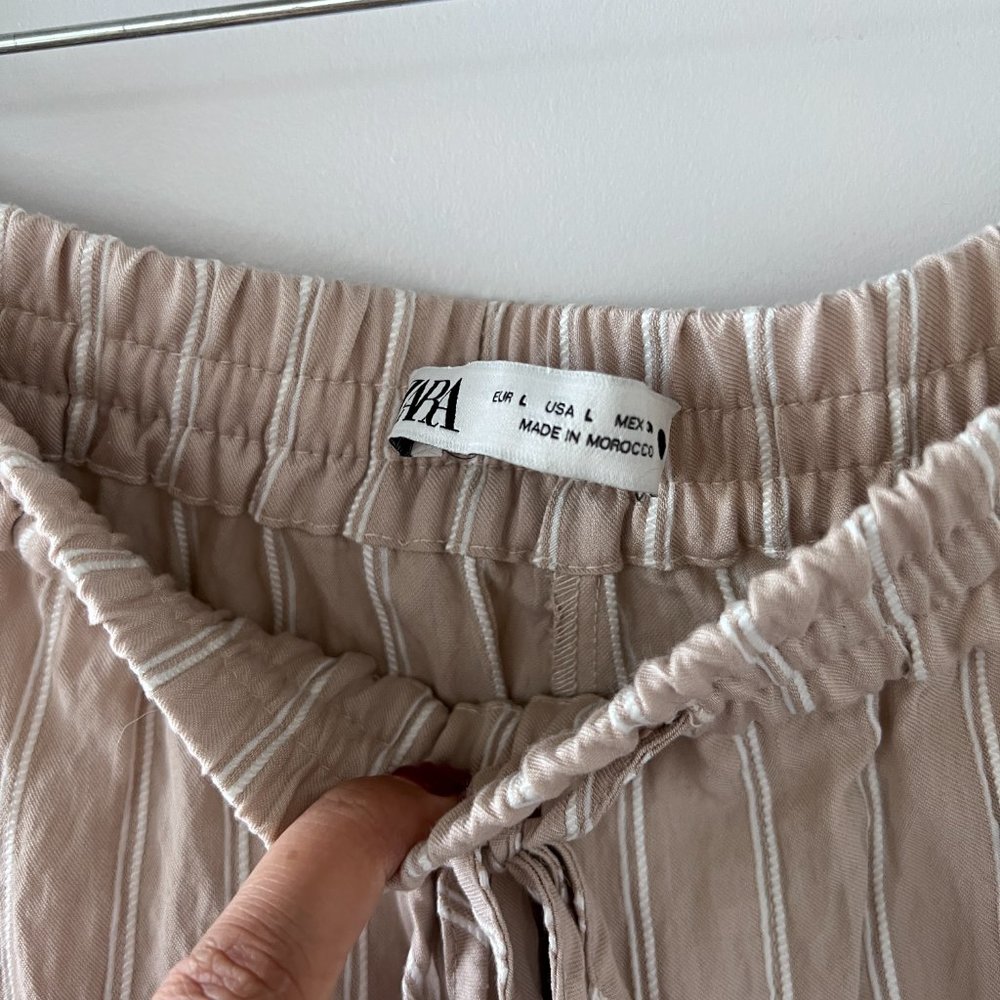 Zara Striped Textured Weave Pants - Picture 10 of 12